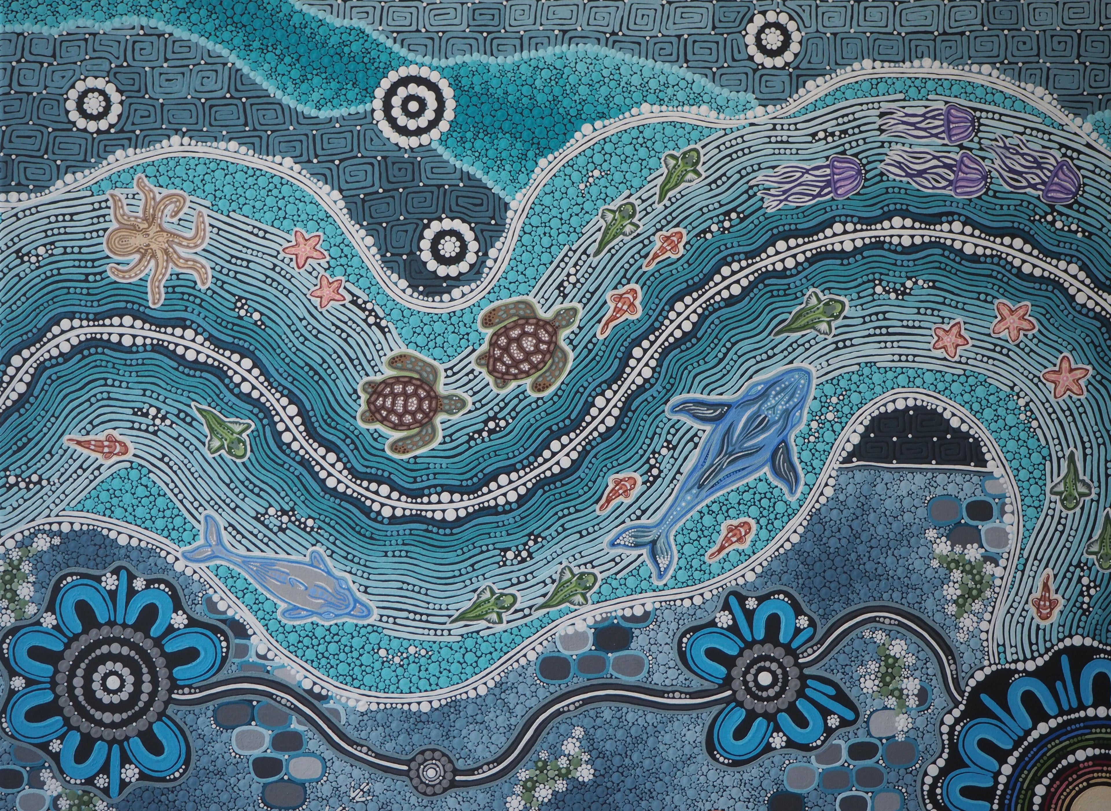 Spiritual Connection to Past and Present - Original Artwork